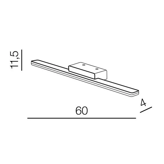 Epsilon LED fürdőszobai tükörvilágító lámpa Azzardo AZ-3347 Epsilon LED fürdőszobai tükörvilágító lámpa Azzardo AZ-3347