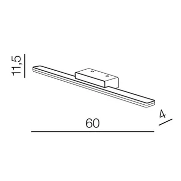   Epsilon LED fürdőszobai tükörvilágító lámpa Azzardo AZ-3348