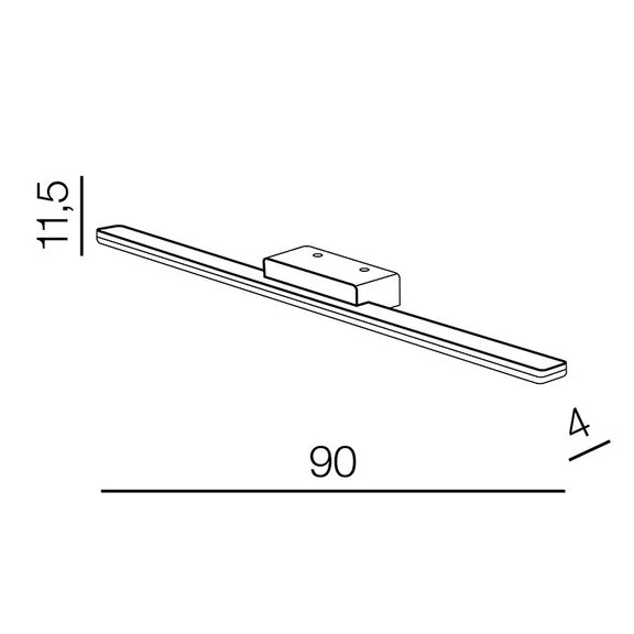Epsilon LED fürdőszobai tükörvilágító lámpa Azzardo AZ-3349 Epsilon LED fürdőszobai tükörvilágító lámpa Azzardo AZ-3349