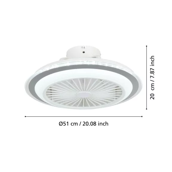 Albufeira ventilátoros mennyezeti lámpa Eglo 35141 Albufeira ventilátoros mennyezeti lámpa Eglo 35141