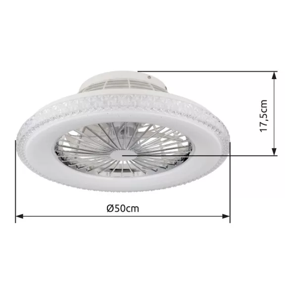 Corusso ventilátoros mennyezeti lámpa Globo -03654- Corusso ventilátoros mennyezeti lámpa Globo -03654-