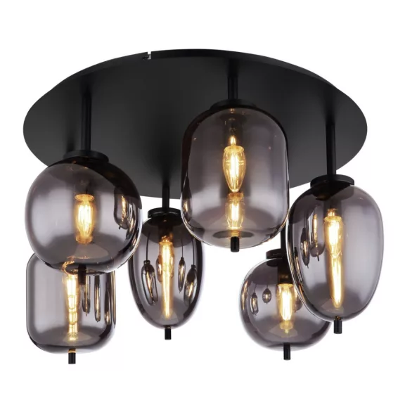 Blacky mennyezeti lámpa Globo -15345-6D- Blacky mennyezeti lámpa Globo -15345-6D-
