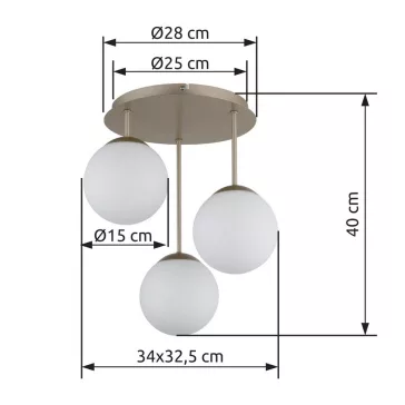 Harmon mennyezeti lámpa Globo -47441-3S-