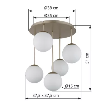 Harmon mennyezeti lámpa Globo -47441-5S-