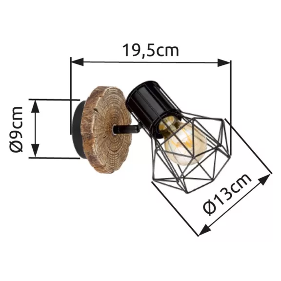 Priska spot lámpa Globo -54017W-1- Priska spot lámpa Globo -54017W-1-