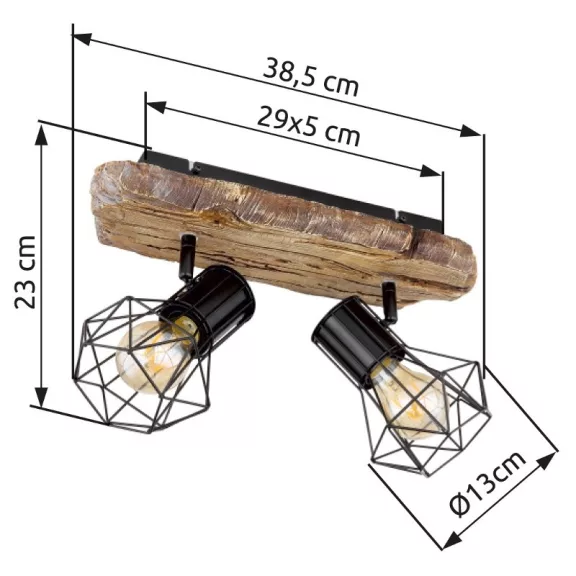 Priska spot lámpa Globo -54017W-2-