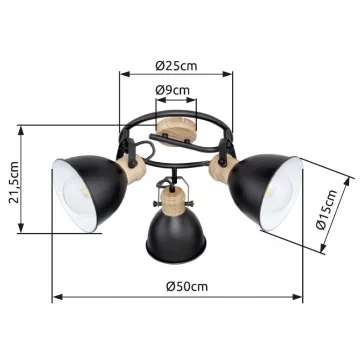Wiho spot lámpa Globo -54018-3S-