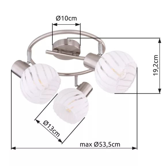 Willy spot lámpa Globo -54025-3-