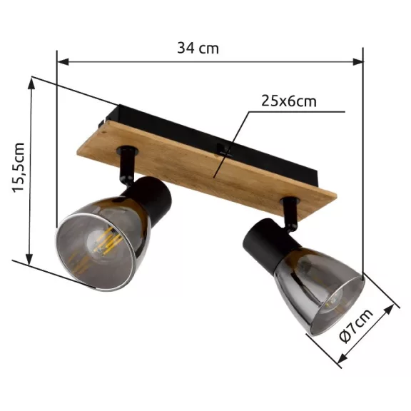 Claude spot lámpa Globo -54307-2W-
