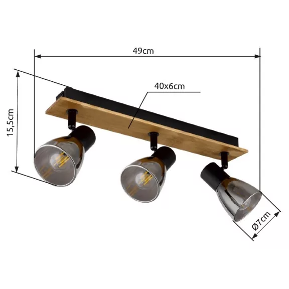Claude spot lámpa Globo -54307-3W-