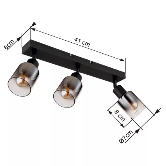 Hubertus spot lámpa Globo -54308-3-