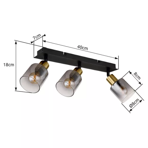 Hollsy spot lámpa Globo -54310-3- Hollsy spot lámpa Globo -54310-3-