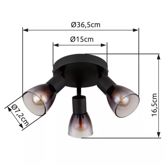 Satella spot lámpa Globo -54312-3-