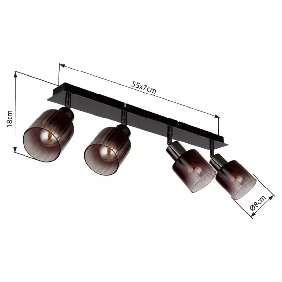 Satella spot lámpa Globo -54313-4-