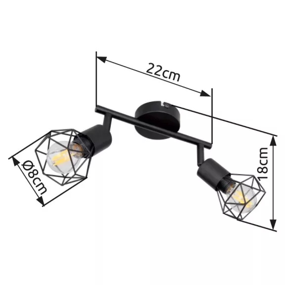 Xara I spot lámpa Globo -54802S-2- Xara I spot lámpa Globo -54802S-2-