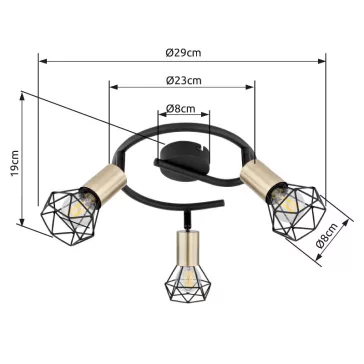 Xara I spot lámpa Globo -54802S-3AB-
