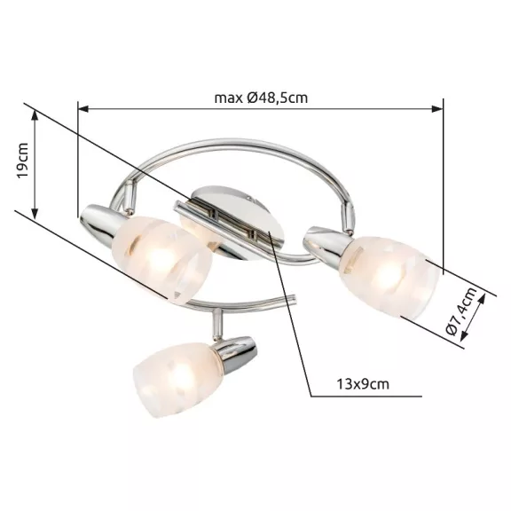 Roy spot lámpa Globo -54985-3-