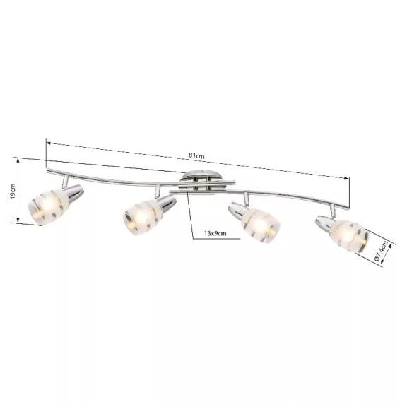 Roy spot lámpa Globo -54985-4-