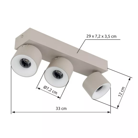 Rae spot lámpa Globo -56961-3S- Rae spot lámpa Globo -56961-3S-
