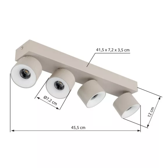 Rae spot lámpa Globo -56961-4S- Rae spot lámpa Globo -56961-4S-