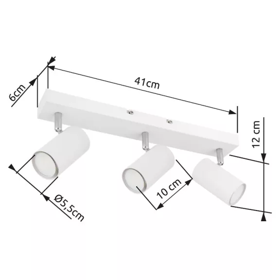 Robby spot lámpa Globo -57911-3W-