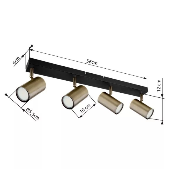 Robby spot lámpa Globo -57911-4M-