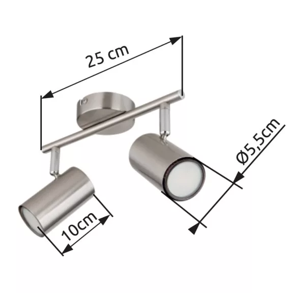 Allvi spot lámpa Globo -57914-2N- Allvi spot lámpa Globo -57914-2N-