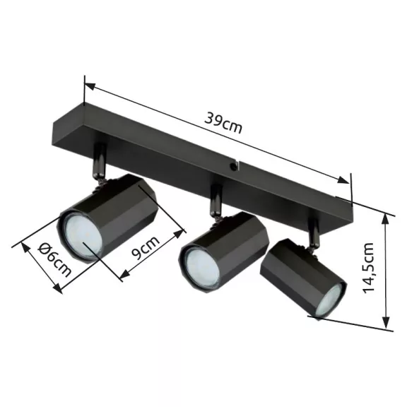 James spot lámpa Globo -57918-3- James spot lámpa Globo -57918-3-