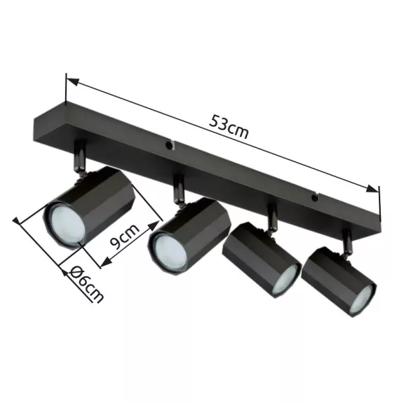 James spot lámpa Globo -57918-4- James spot lámpa Globo -57918-4-