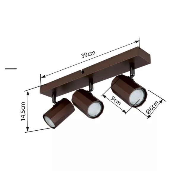James spot lámpa Globo -57919-3- James spot lámpa Globo -57919-3-
