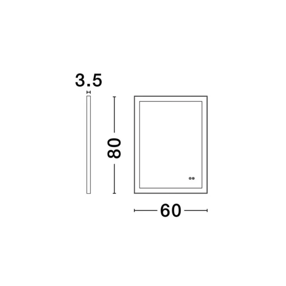Ural LED világító tükör Nova Luce -9006014-