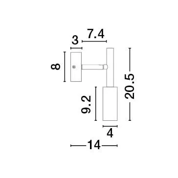 Joy LED fali lámpa Nova Luce -9010232-