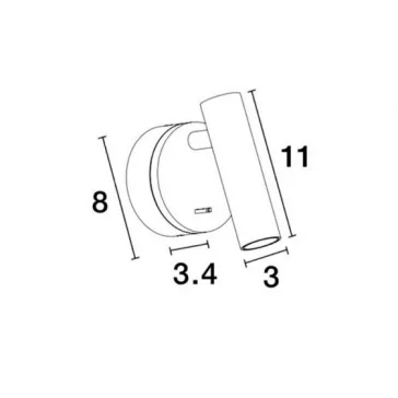 Clip LED olvasólámpa Nova Luce -9030201-