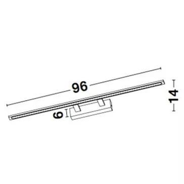   Livia LED fürdőszobai tükörvilágító lámpa Nova Luce -9053301-