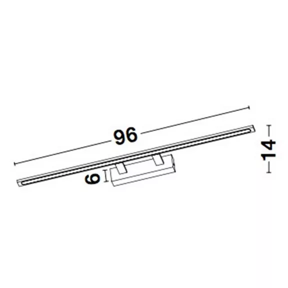 Livia LED fürdőszobai tükörvilágító lámpa Nova Luce -9053301- Livia LED fürdőszobai tükörvilágító lámpa Nova Luce -9053301-