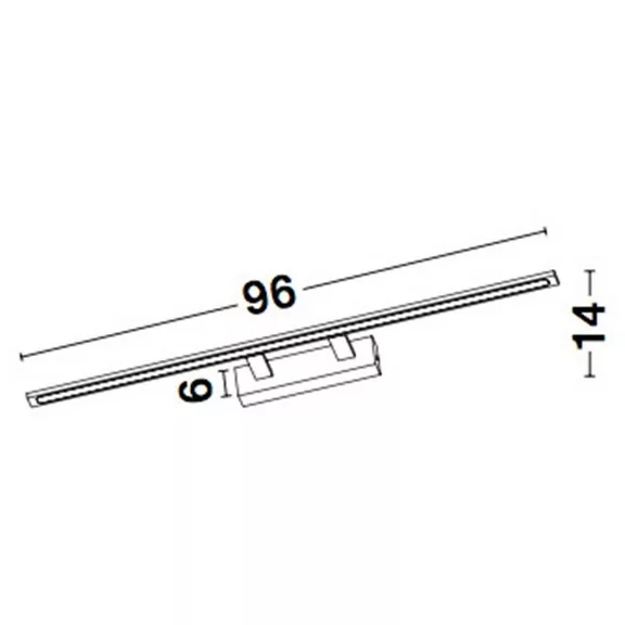 Livia LED fürdőszobai tükörvilágító lámpa Nova Luce -9053302- Livia LED fürdőszobai tükörvilágító lámpa Nova Luce -9053302-