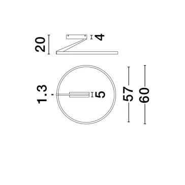 Tilia LED mennyezeti lámpa Nova Luce -9088136-