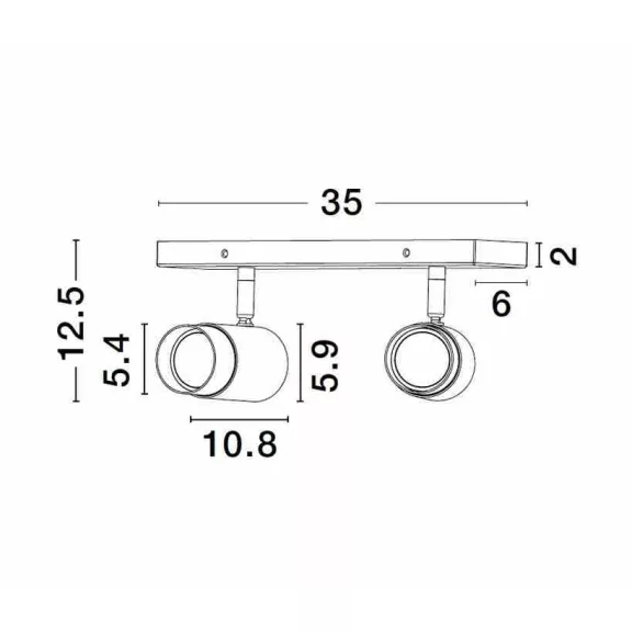 Pongo spot lámpa Nova Luce -9111434-