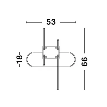 Arte  LED mennyezeti lámpa Nova Luce -9113842-
