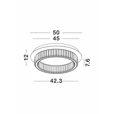 Aurelia LED mennyezeti lámpa Nova Luce -9333071-