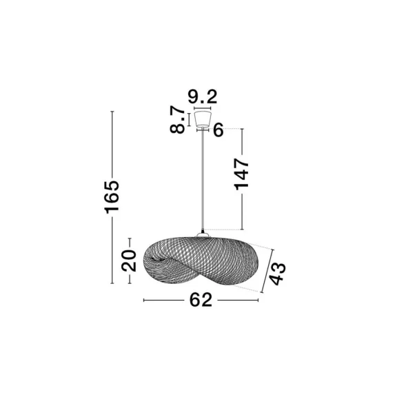 Adaline függeszték Nova Luce -9586540- Adaline függeszték Nova Luce -9586540-