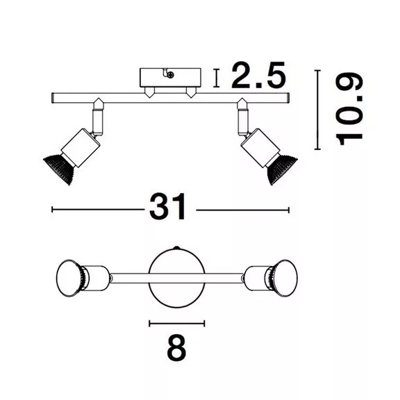 Lup spot lámpa Nova Luce -960006- Lup spot lámpa Nova Luce -960006-
