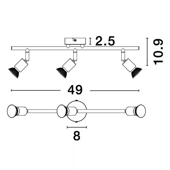 Lup spot lámpa Nova Luce -960007- Lup spot lámpa Nova Luce -960007-