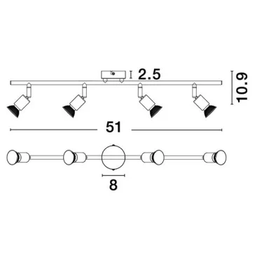 Lup spot lámpa Nova Luce -960008-