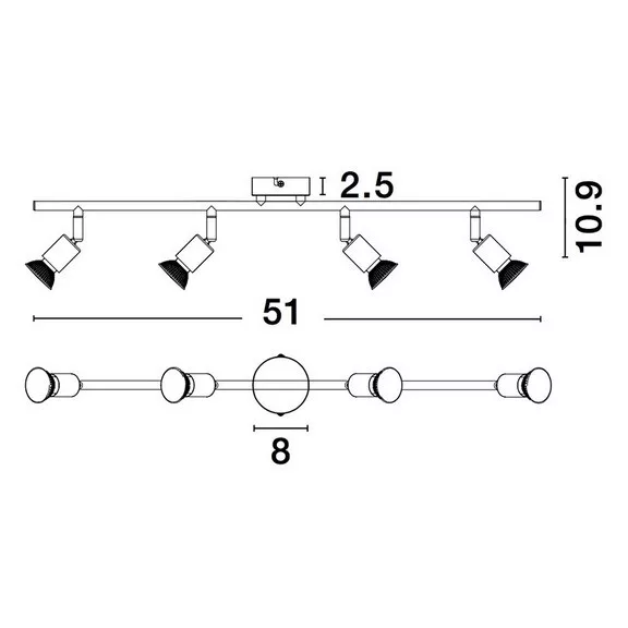 Lup spot lámpa Nova Luce -960008- Lup spot lámpa Nova Luce -960008-