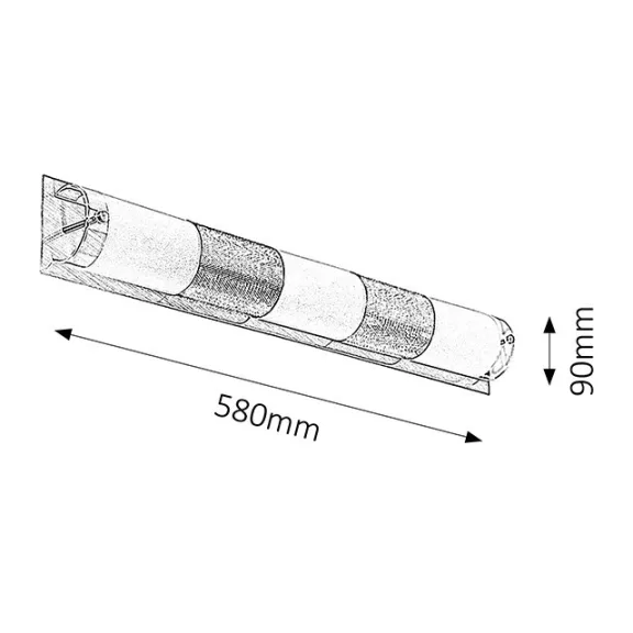 Periodic fürdőszobai tükörvilágító lámpa Rábalux 5809 Periodic fürdőszobai tükörvilágító lámpa Rábalux 5809