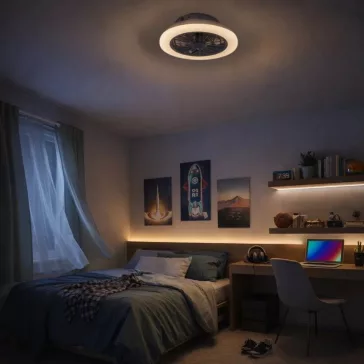   Dalfon távirányítós mennyezeti ventilátoros lámpa Rábalux 71348