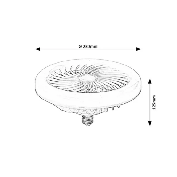SMD LED ventilátoros fényforrás E27 Rábalux 79231 SMD LED ventilátoros fényforrás E27 Rábalux 79231