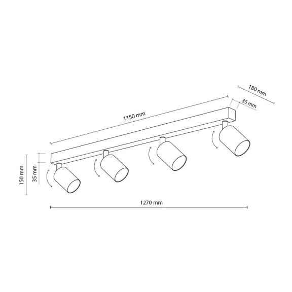 Nex spot lámpa TK Lighting 10630 Nex spot lámpa TK Lighting 10630