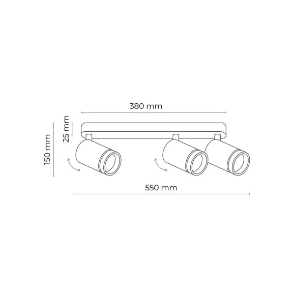 Jet mennyezeti lámpa TK Lighting 6915 Jet mennyezeti lámpa TK Lighting 6915